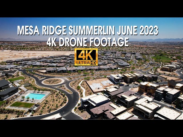 Mesa Ridge Summerlin June 2023 4K Drone Footage