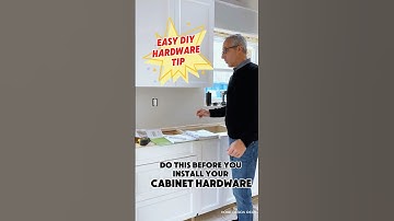 Don’t Drill Your Cabinets! Do This! Cabinet Hardware Installation Tips! #shorts