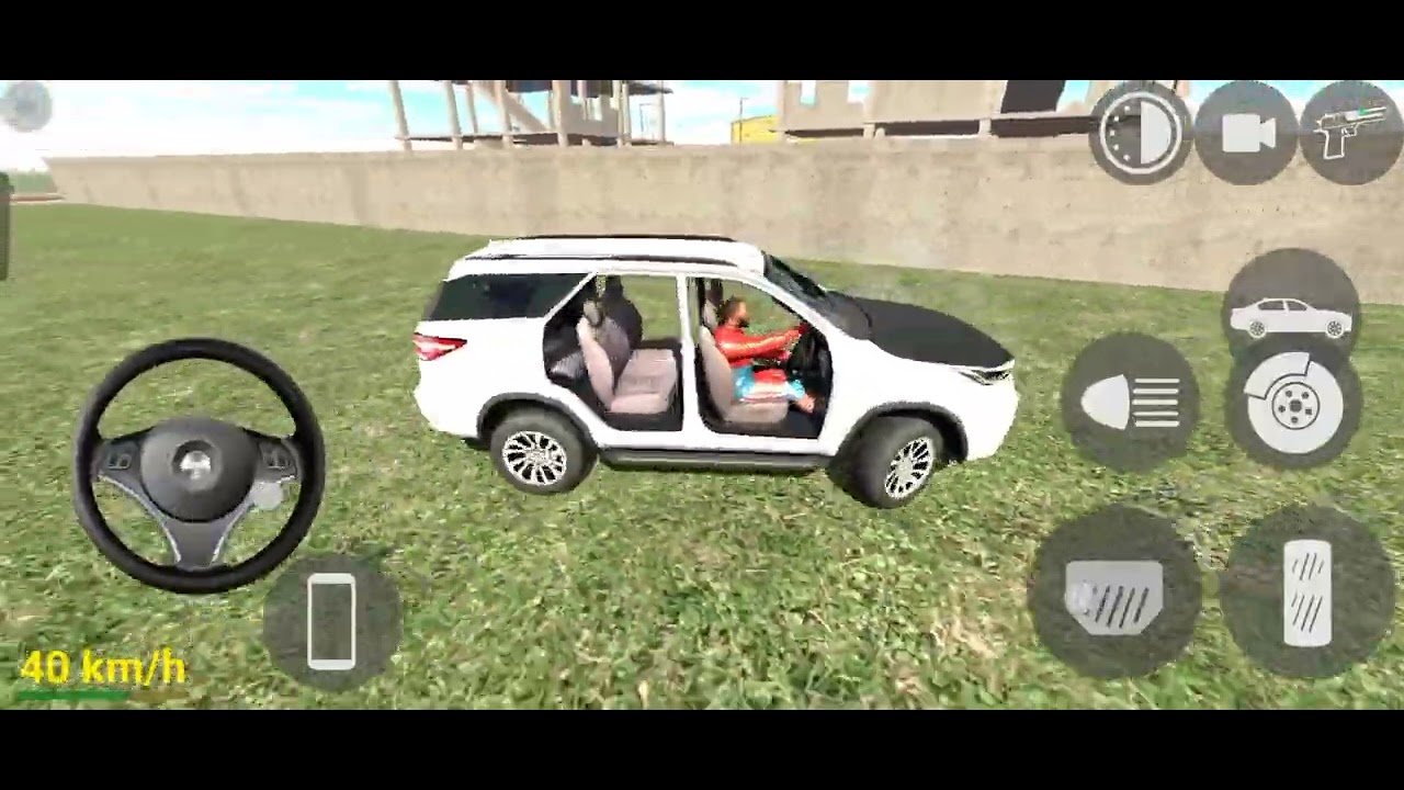 Bull cart cheat code fortuner accident game #game #viral #gta #entertainment #experimnent #stunt 