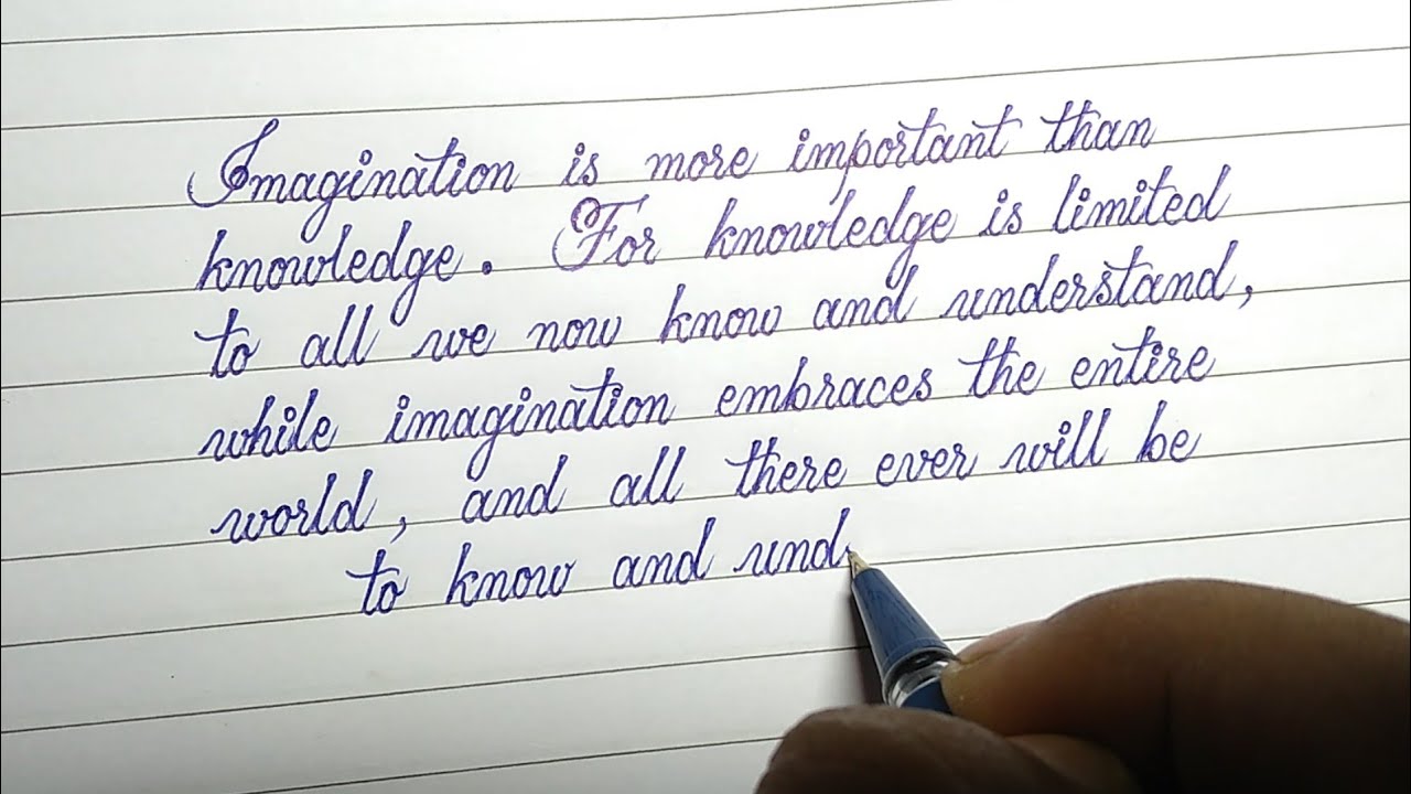 nicest handwriting in the world