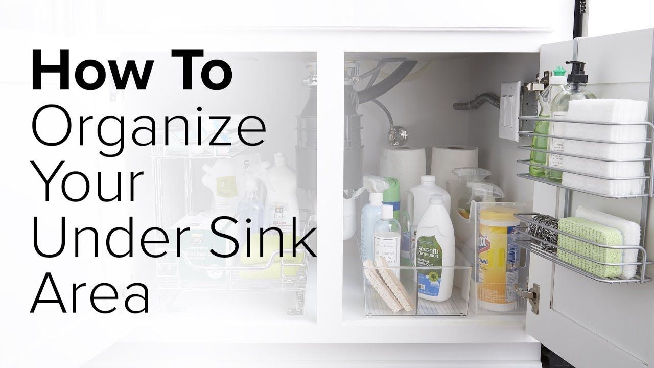 How to organize under sink area