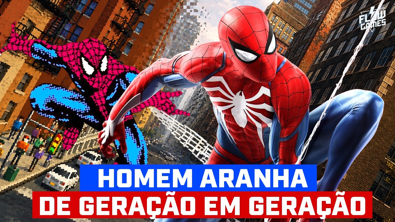 GAMEPLAY HOMEM-ARANHA GERAÇÃO A GERAÇÃO - #flowgames
