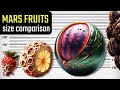 What if mars grew fruits martian fruits size comparison