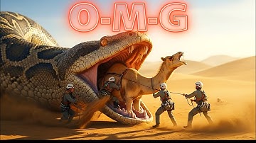 "Giant Python Attacks Camel in Desert | Incredible Real Rescue Mission"