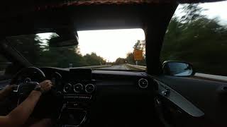 Mercedes C43 AMG Drift Roundabout dry Ecsta PS71 Onboard