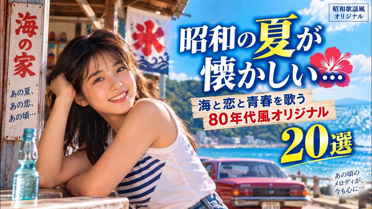 昭和の夏が懐かしい…。海と恋と青春を歌う80年代風オリジナル20選