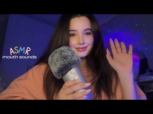 ASMR Mouth Sounds and Tingly Words (tktk, relax, plucking, clicking) (no talking)