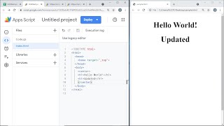 How to update your Google Apps script project?