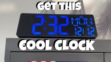XREXS Large Digital Wall Clock with Remote Control, 16.5 Inch LED Large Display Count Up & Down