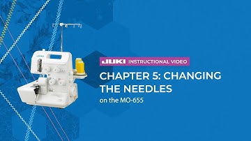 JUKI MO-655 -  Chapter 5: Changing the Needles