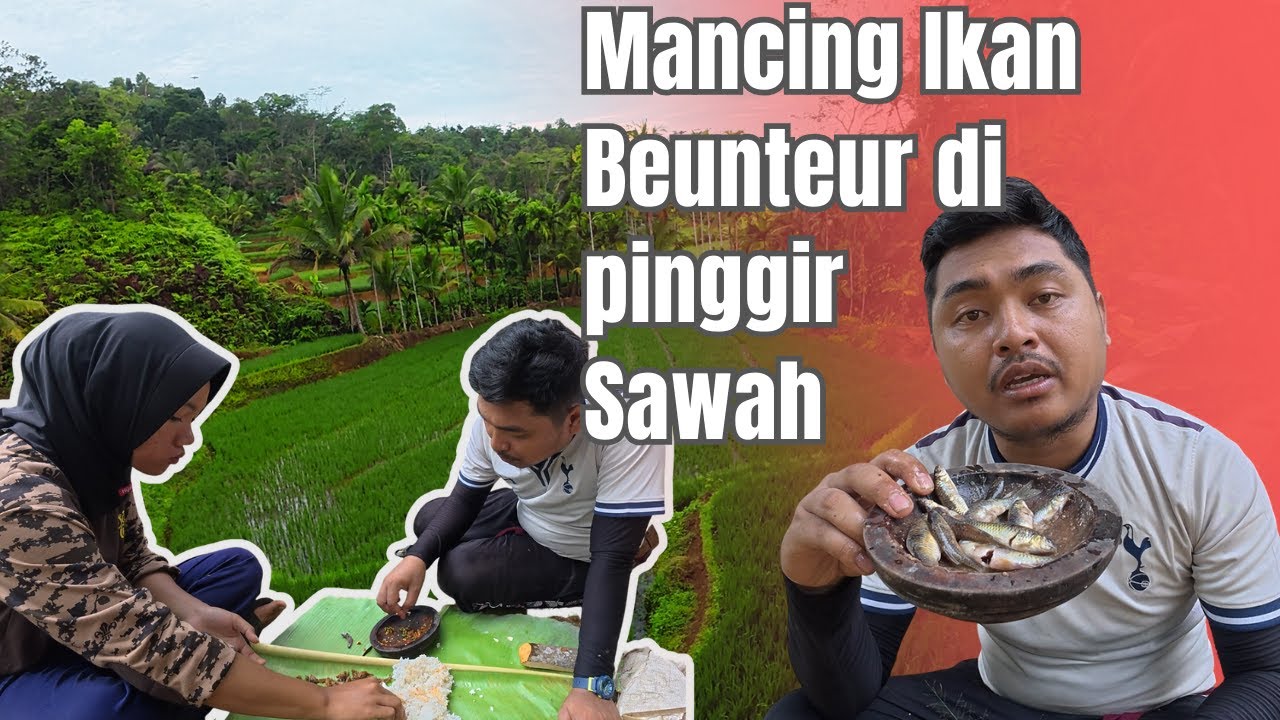 Mancing Ikan Beunteur di Sungai Jernih, Digoreng Garing Pakai Sambel Tolenjeng! Mantap Pisan!