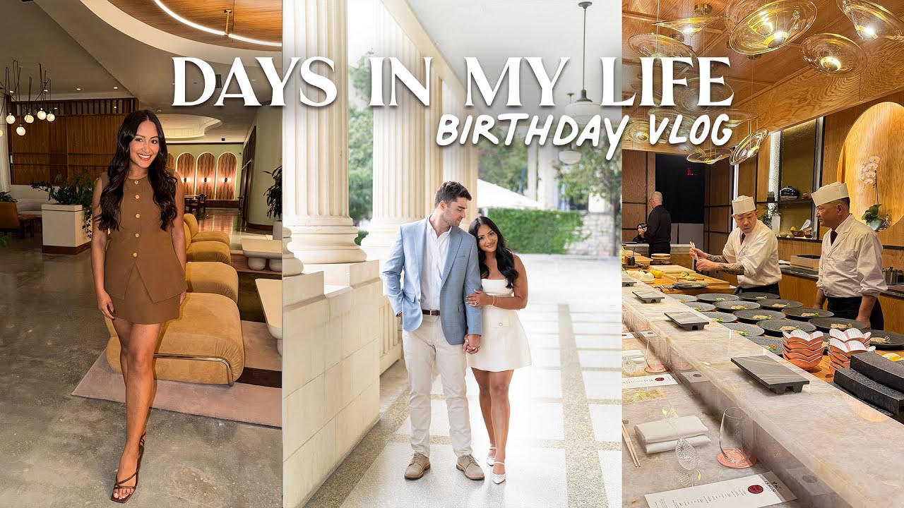 Видеоблог о дне рождения 🎂✨ Фотографии с помолвки, новый омакасе на крыше от ATL и приготовление ...