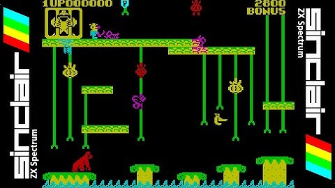 DONKEY KONG JR. (1984) Walkthrough, ZX Spectrum