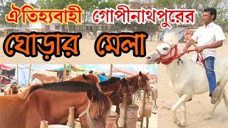 গোপীনাথপুর ঐতিহ্যবাহী ঘোড়ার মেলায় নবাব, বিজলি,মহারাজা,স্বপ্নরাণী পাওয়া যাচ্ছে।Traditional Horse Fair