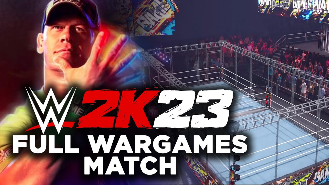 WWE 2K23 SS War Games Match Card Nameplate by MackDanger1000000000
