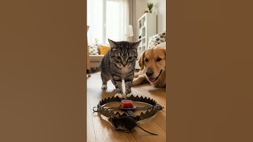 Shocking! 😱😱The cat sets a trap and waits in silence やばすぎ！😱😱猫は罠を仕掛けて静かに待っている #shorts #tabbycat