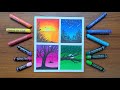 🌈 4 Seasons Drawing | Step-by-Step Easy &amp; Beautiful Tutorial | Landscape Nature Art for Beginners