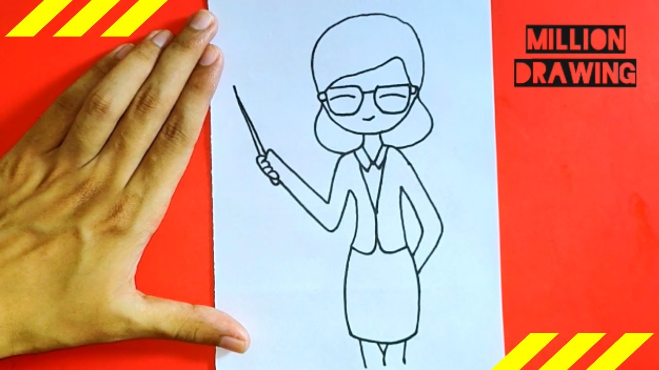 Teacher Drawing For Kids