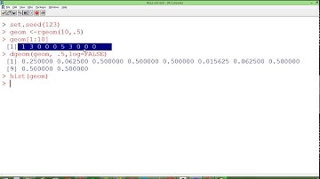 13- Simulate Random numbers from Geometric Distribution using R