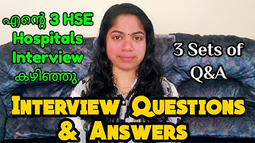 Interview Questions & Answers for Nurses in HSE Hospitals, Ireland/ ICU & Med Surg Ward/ Dew Drops