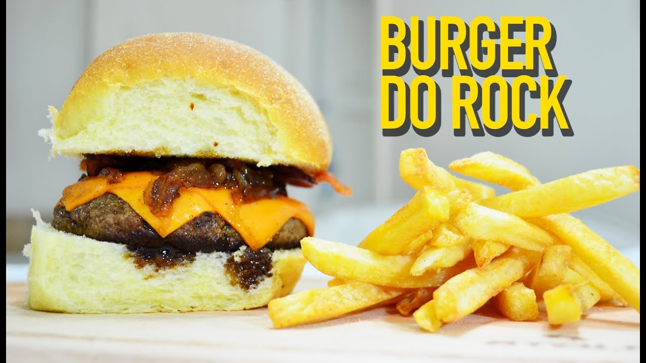 BURGER DO ROCK | bacon, cheddar e molho de cerveja
