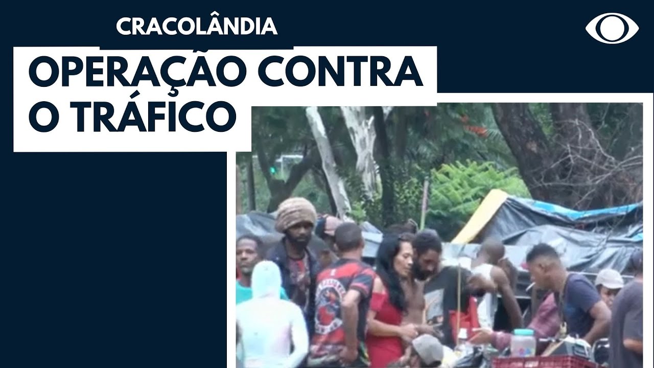 Polícia faz operação contra o tráfico na cracolândia