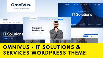 Omnivus - IT Solutions & Services WordPress Theme Demo import & installation | The codestar