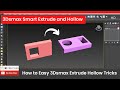 3Dsmax Smart Extrude and Hollow Method