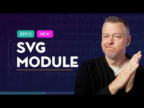 SVG Module—New Divi 5 Module | WordPress 2026 Great for Custom Icons!