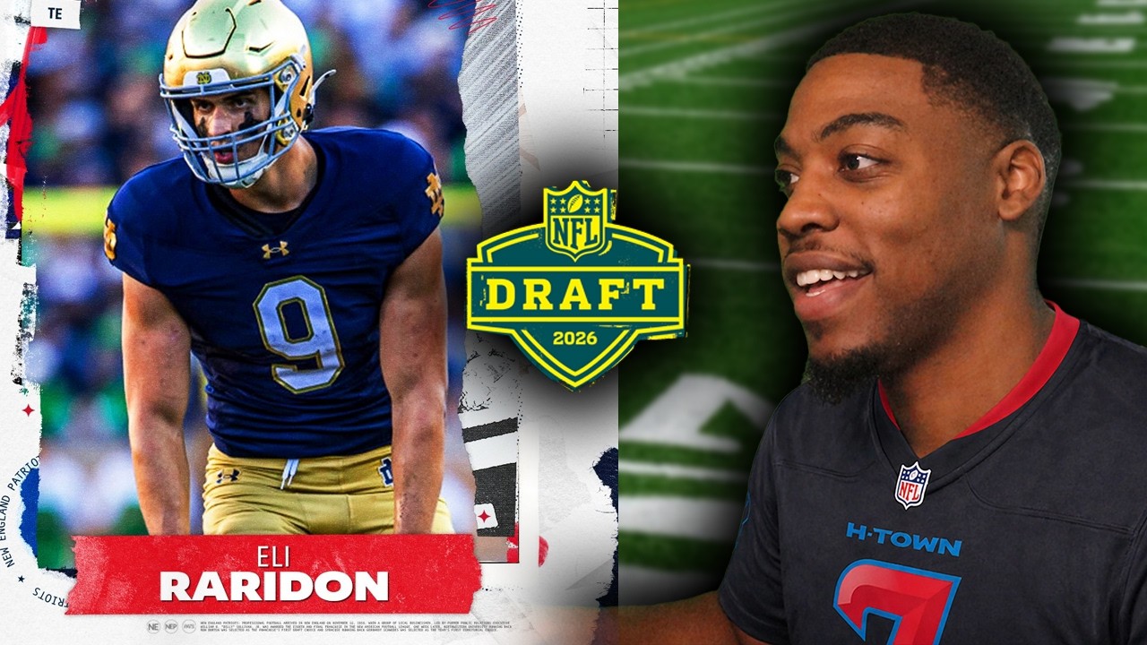 Eli Raridon Highlights Reaction | New England Patriots - NFL Draft 2026 ...