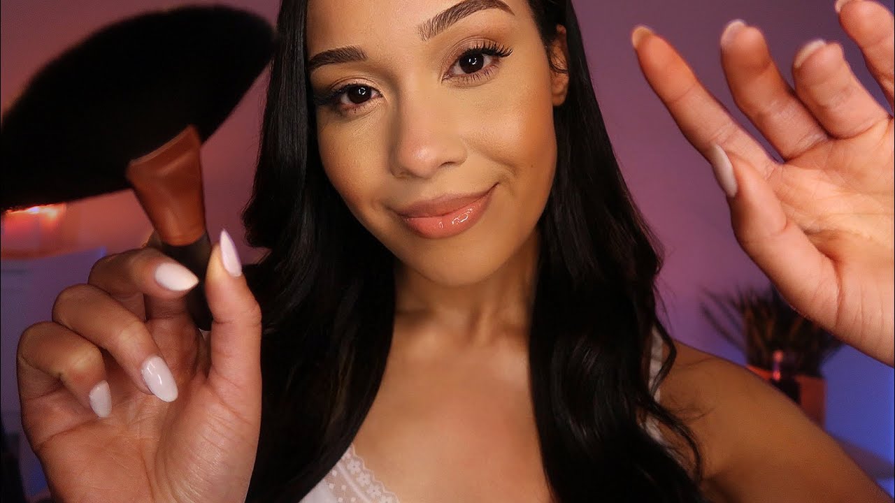 ASMR Pampering You To Sleep 🌙 The BEST Hair Brushing, Face Brushing, Affirmations To Calm Anxiety