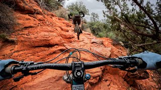 Riding The Infamous “Highline” In Sedona With Hardtail Party  & Dusty Betty!