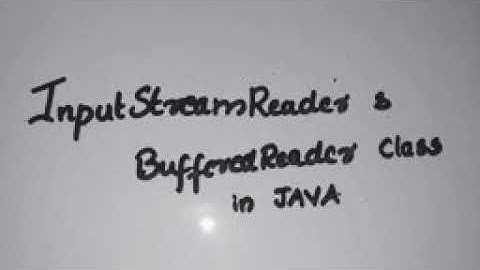 InputStreamReader & BufferedReader class in JAVA|ICSE|COMPUTER|