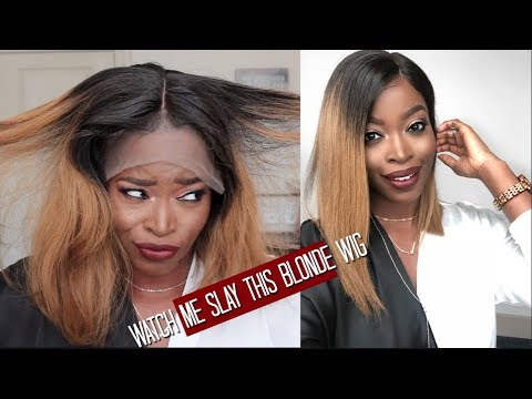 Watch Me SLAY this Honey BLONDE Lace Front WIG??: - 동영상