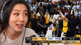 Fuslie Reacts To The Pacers VS Thunder NBA FINALS!