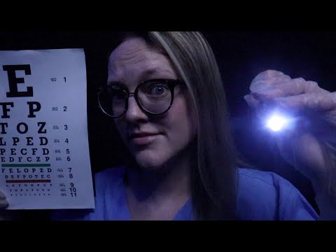 ASMR Cranial Nerve Exam but Something's Wrong 👀 - medical/doctor roleplay, typing, light triggers