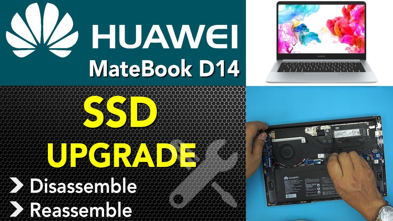 HUAWEI MateBook D14 SSD upgrade GUIDE ( Nbl-Waq9r ) 