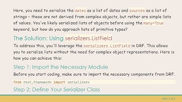 Serialization Made Easy: How to Handle Lists of Values in Django REST Framework
