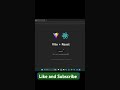 Try this simple React.js settings with me now @CodeGlobal #react.js #developers #freecodecamp