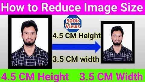 Photo Size 4.5CM x 3.5CM | How to resize photo in paint | Signature 4.5cm height & 3.5cm width paint