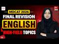 MDCAT 2026 English | 100% FREE Complete One Shot Lecture | By Miss Nimra