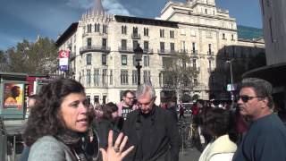 Http://tourvideos.com/ barcelona's eixample, or extension, district is
a great example of fine urban planning, its broad boulevards lined
with sidewalk cafes...