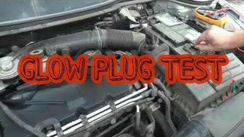 How to test Glow Plugs on diesel engine without removing them 👨‍🔧