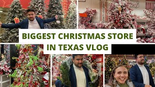 BIGGEST CHRISTMAS STORE IN TEXAS VLOG 🎄 | Visit the largest Christmas store with us in Arlington, TX