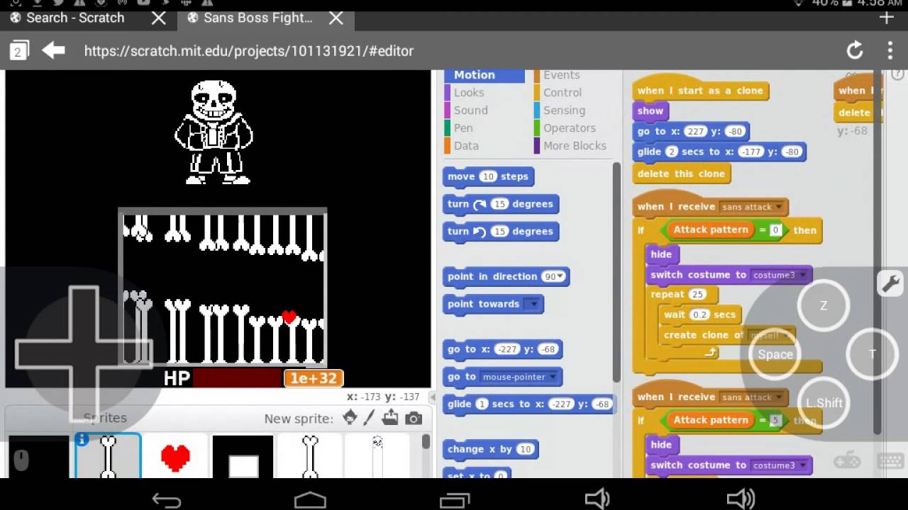 killerTale Sans (Simulator){Official} Update 3 remix on Scratch 