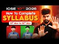 🔥 Complete ICSE Class 10 Syllabus in 10 Days! (21–30 Nov) | 95% Strategy