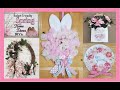 4 BUDGET FRIENDLY SPRING DECOR DIY'S  | Dollar Tree Spring Bunny & Egg Wreath Form Ideas | Beginner