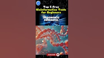 Top 5 Free Bioinformatics Tools for Beginners| Bioinformatics Tools for Genomics Research#genomics