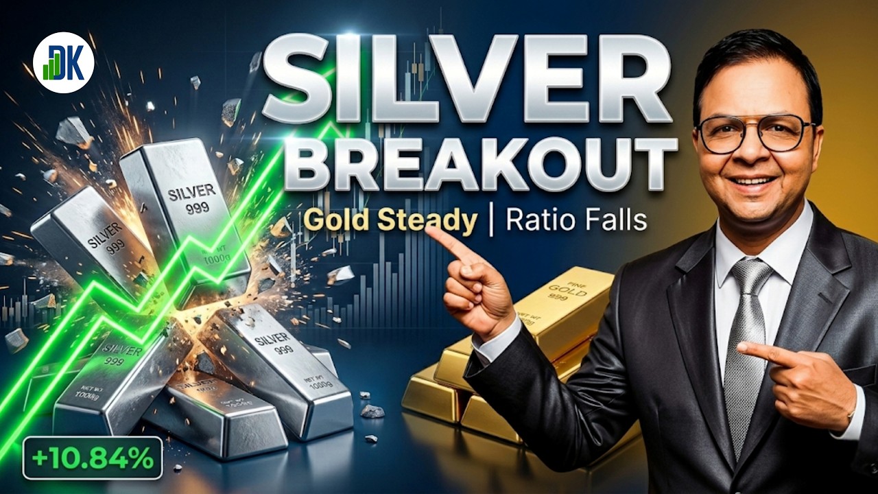 🥇 Gold +3.33% | Silver +10.8% 🚀 | Ratio Collapses! | Is a Bigger Rally Ahead? | DK Sinha Deep Dive