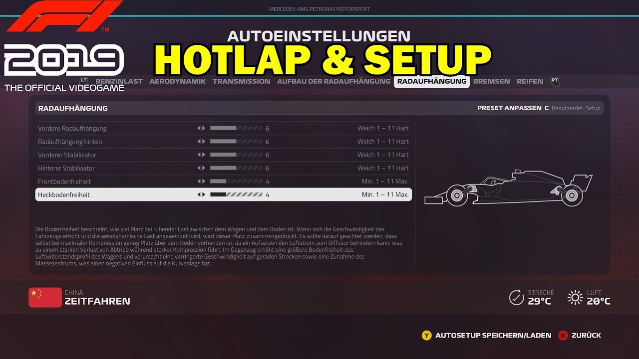 F1 2019 SETUP & HOTLAP - CHINA | 2019 (Controller) Setup Guide - YouTube